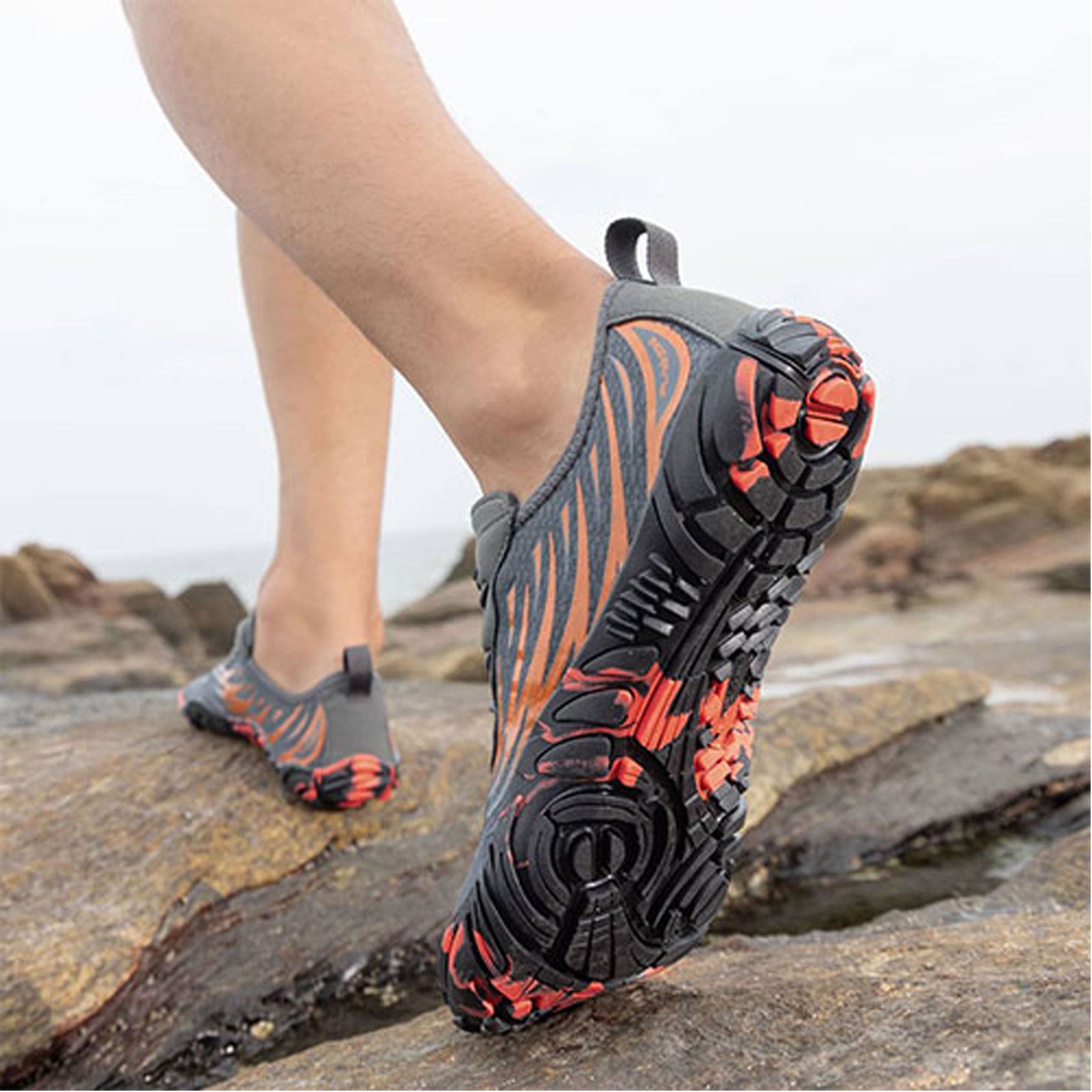 کفش-آبی-plankzone-مدل-Deep-ocean-رنگ-طوسی-نارنجی-min کفش آبی plankzone