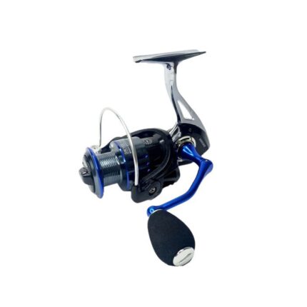 چرخ ماهیگیری GW3000 با دسته، پایه و اسپول فلزی