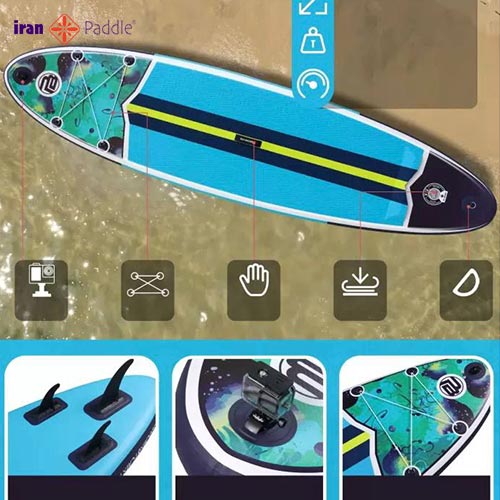 پدل برد Aria برند pic board رنگ آبی پدل برد Aria برند pic board رنگ آبی