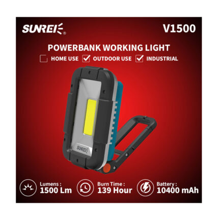 چراغ اضطراری سانری مدل V1500