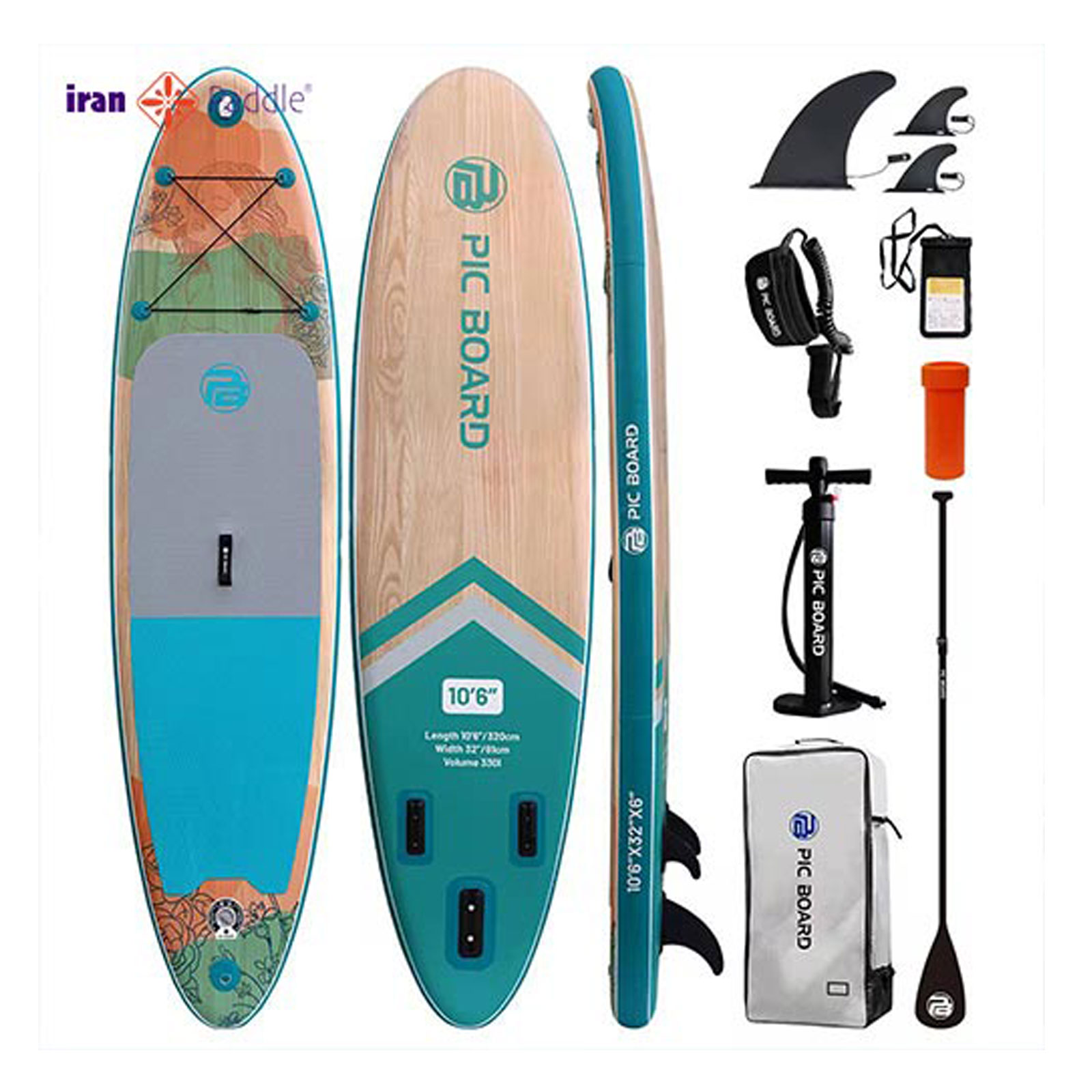 پدل برد SYLVIE برند pic board رنگ آبی پدل برد SYLVIE برند pic board رنگ آبی