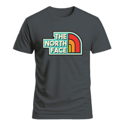 تیشرت طرح نورث فیس The North faceمدل لوگو فانتزی